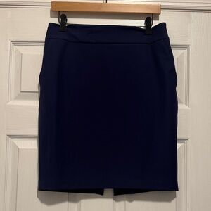Express Dark Blue Pencil Skirt with pockets - size 8